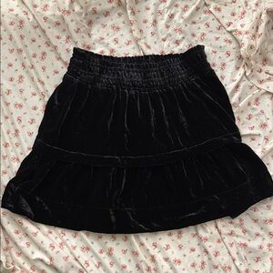 Anthropologie crushed velvet skirt <33